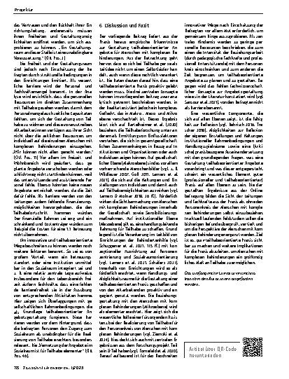 Vorschauseite 5: Gelingensbedingungen und Barrieren teilhabeorientierter Praxis für erwachsene Menschen mit komplexen Behinderungen