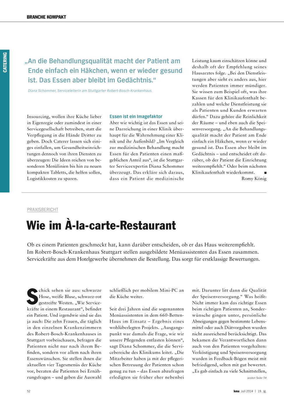 Vorschauseite 1: Wie im À-la-carte-Restaurant