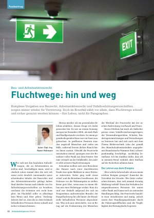Vorschauseite 1: Bauund Arbeitsstättenrecht Fluchtwege: hin und weg