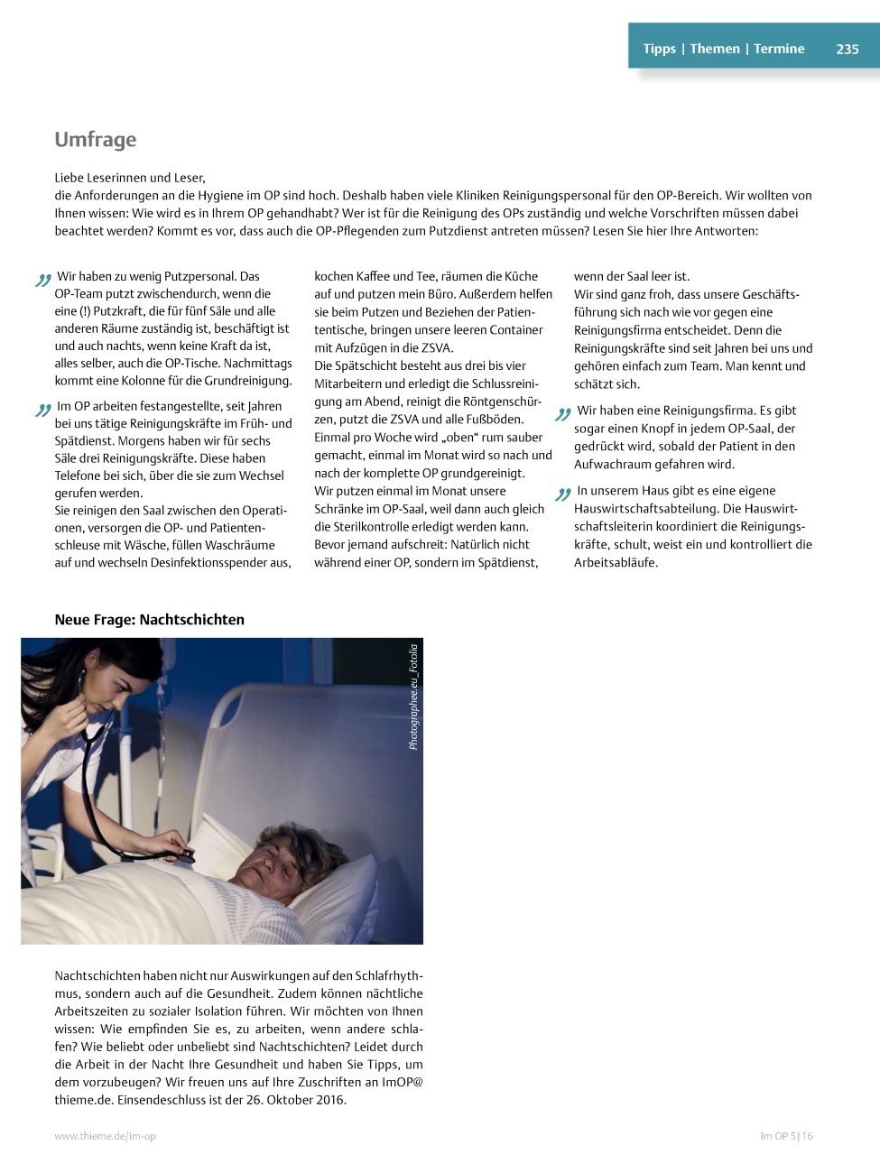 Vorschauseite 1: Tipps · Themen · Termine