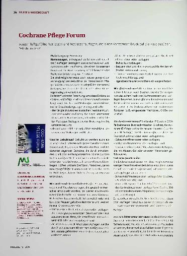 Vorschauseite 3: Cochrane Pflege Forum Lösungen zum Blockieren von Dialysekathetern