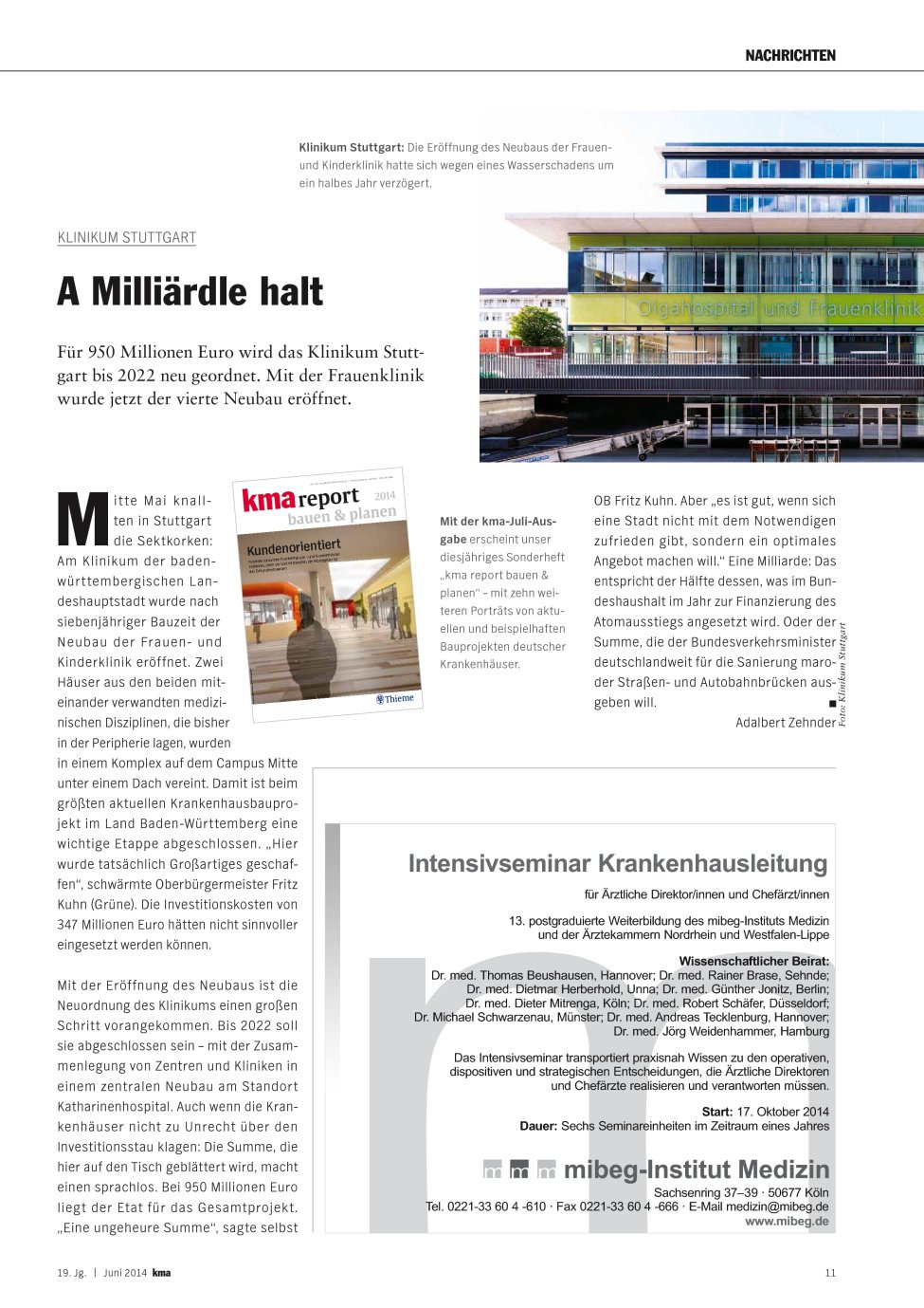 Vorschauseite 1: A Milliärdle halt