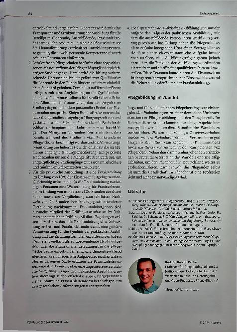 Vorschauseite 4: Zwischen Tradition und Wandel: Pflegebildung in Deutschland