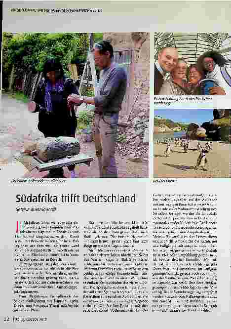 Vorschauseite 1: Südafrika trifft Deutschland
