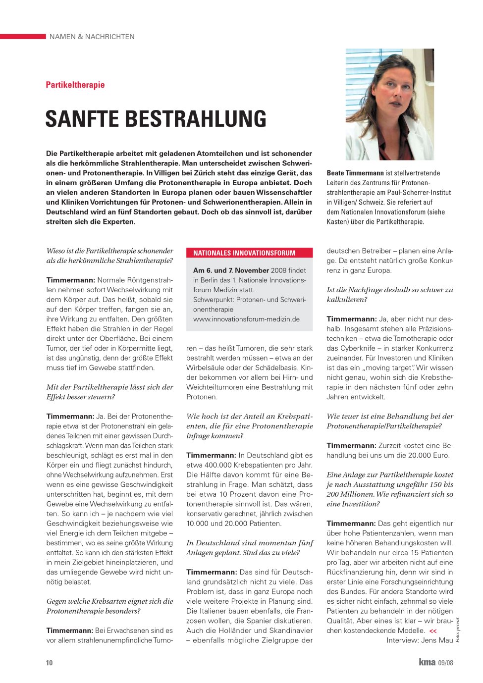 Vorschauseite 1: Sanfte Bestrahlung