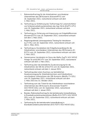 Vorschauseite 5: I. Tarifrecht. Verdrängung von Tarifverträgen nach § 4a Abs. 2 Satz 2 TVG – Unterlassungsanspruch der Gewerkschaft – Bestimmtheit von Unterlassungsanträgen