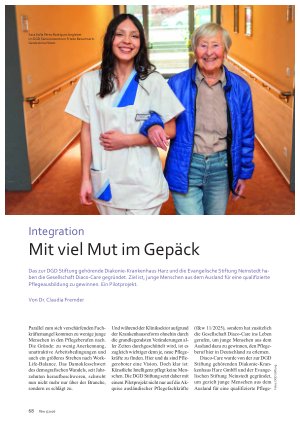 Vorschauseite 1: Integration Mit viel Mut im Gepäck