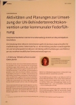 Vorschauseite 1: Aktivitäten und Planungen zur Umsetzung der UN-Behindertenrechtskonvention unter kommunaler Federführung