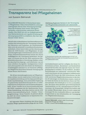 Vorschauseite 1: Transparenz bei Pflegeheimen