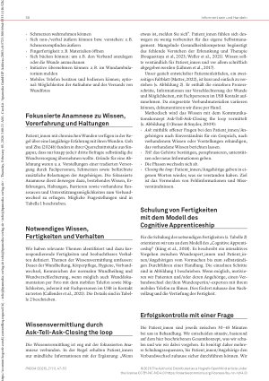Vorschauseite 4: Verbandwechsel zuhause Konzept einer ambulanten Mikroschulung für Patient_innen und ihre Angehörigen