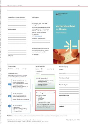 Vorschauseite 5: Verbandwechsel zuhause Konzept einer ambulanten Mikroschulung für Patient_innen und ihre Angehörigen