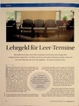 Vorschauseite 1: Lehrgeld für Leertermine