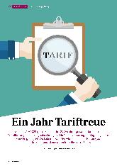 Vorschauseite 1: Bilanz: Ein Jahr Tariftreue
