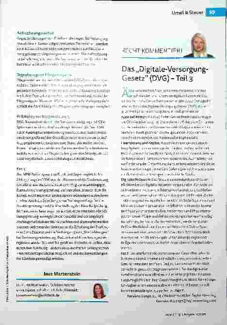 Vorschauseite 2: Neuorganisation des MDK