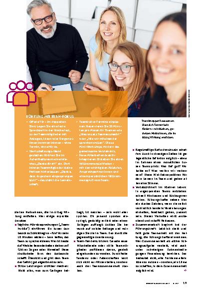 Vorschauseite 2: Teamwork neu gedacht