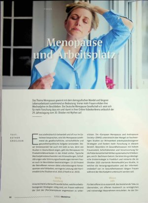 Vorschauseite 1: Menopause und Arbeitsplatz