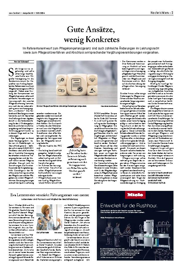 Vorschauseite 1: Gute Ansätze, wenig Konkretes.