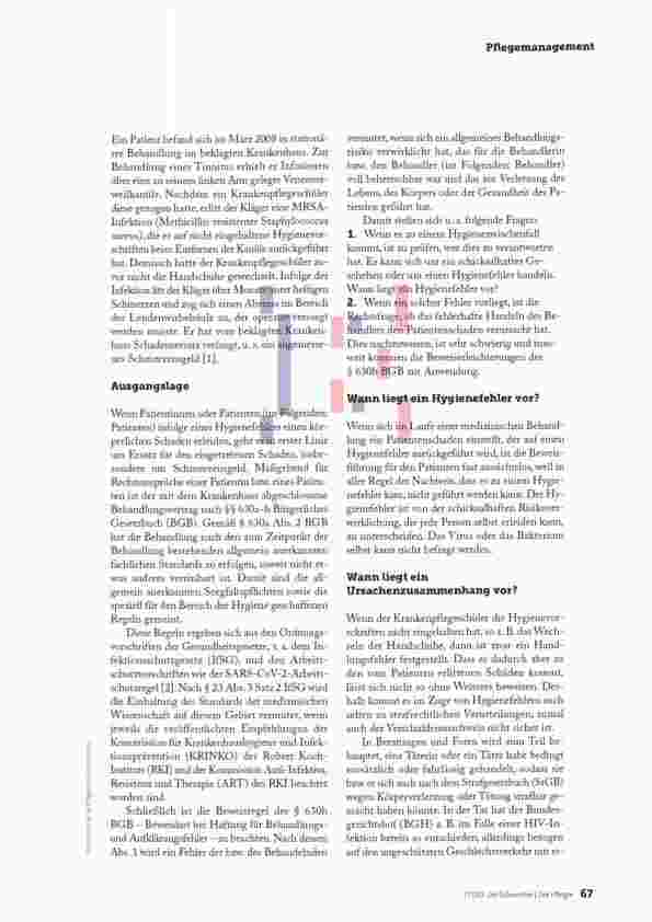 Vorschauseite 2: HAFTUNG FÜR HYGIENEFehler