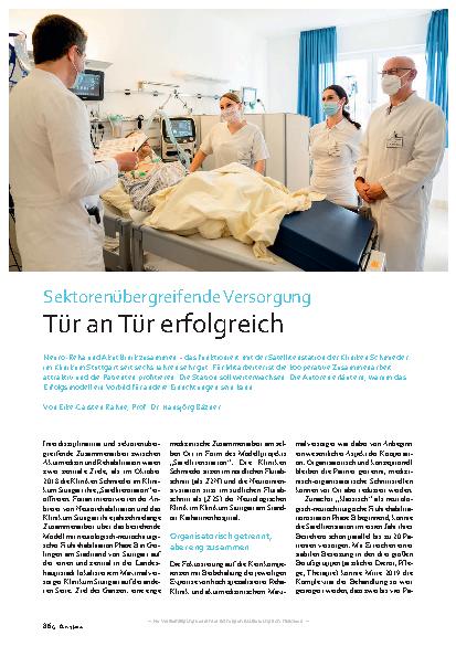 Vorschauseite 1: Sektorenübergreifende Versorgung Tür an Tür erfolgreich
