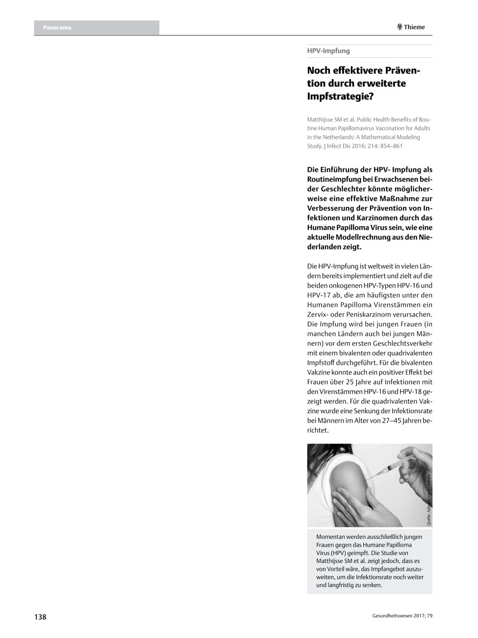 Vorschauseite 1: Noch effektivere Prävention durch erweiterte Impfstrategie?