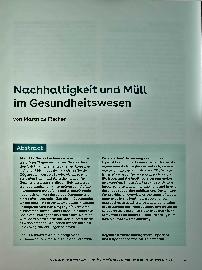Vorschauseite 1: Nachhaltigkeit und Müll im Gesundheitswesen