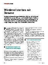 Vorschauseite 1: Würdevoll sterben mit Demenz