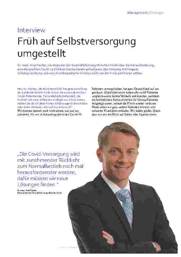 Vorschauseite 1: Früh auf Selbstversorgung umgestellt.