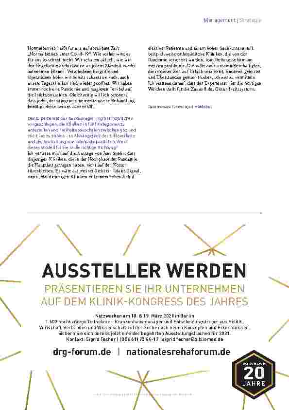 Vorschauseite 3: Früh auf Selbstversorgung umgestellt.