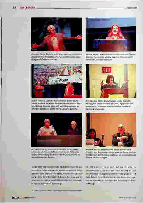 Vorschauseite 4: Es ist an der Zeit, über tausend Dinge zu reden. Eindrücke von der 39. Charleston Library Conference, Charleston, South Carolina, USA, 6. bis 8. November 2019.