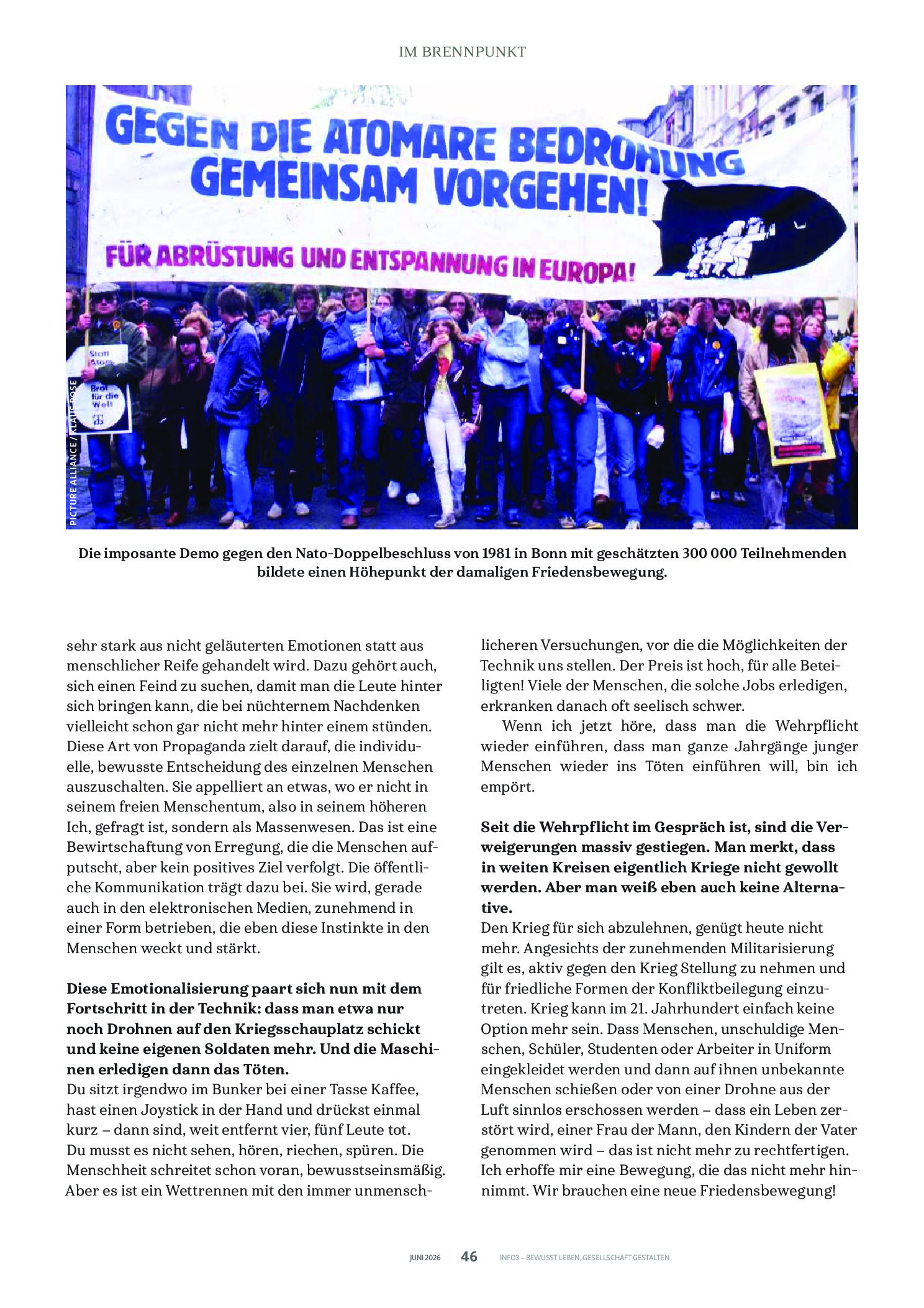 Vorschauseite 3: Krieg und Frieden