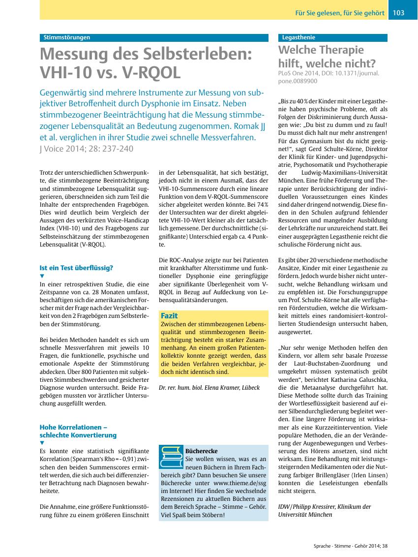 Vorschauseite 1: Legasthenie? Welche Therapie hilft, welche nicht?