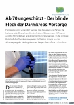 Vorschauseite 1: Ab 70 ungeschützt - Der blinde Fleck der Darmkrebsvorsorge