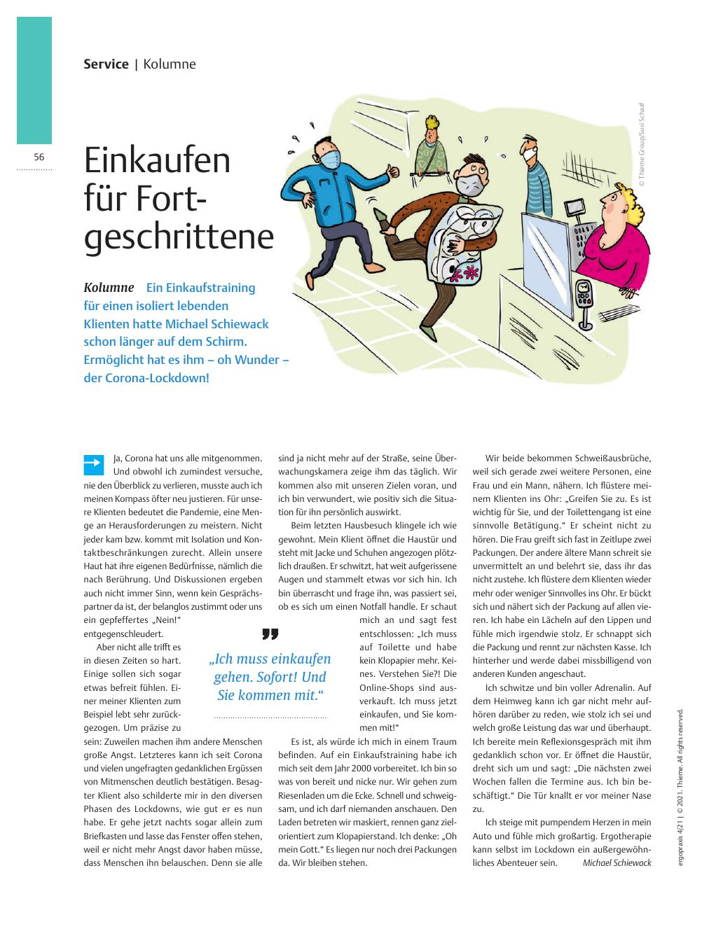 Vorschauseite 1: Einkaufen für Fortgeschrittene - Kolumne