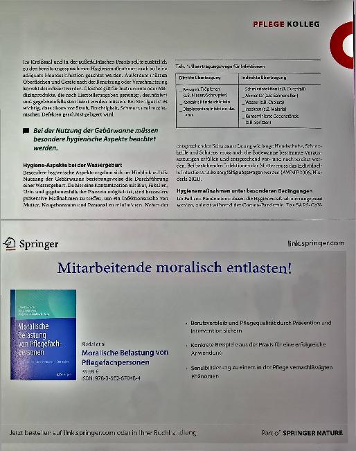Vorschauseite 2: Hygiene in der Geburtshilfe