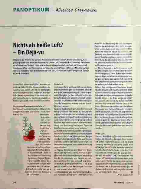 Vorschauseite 1: Nichts als heiße Luft? - Ein Déjà-vu