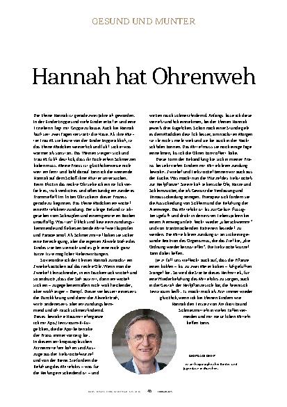 Vorschauseite 1: Hannah hat Ohrenweh