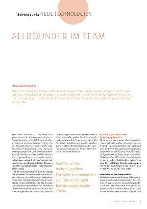 Vorschauseite 1: Allrounder im Team