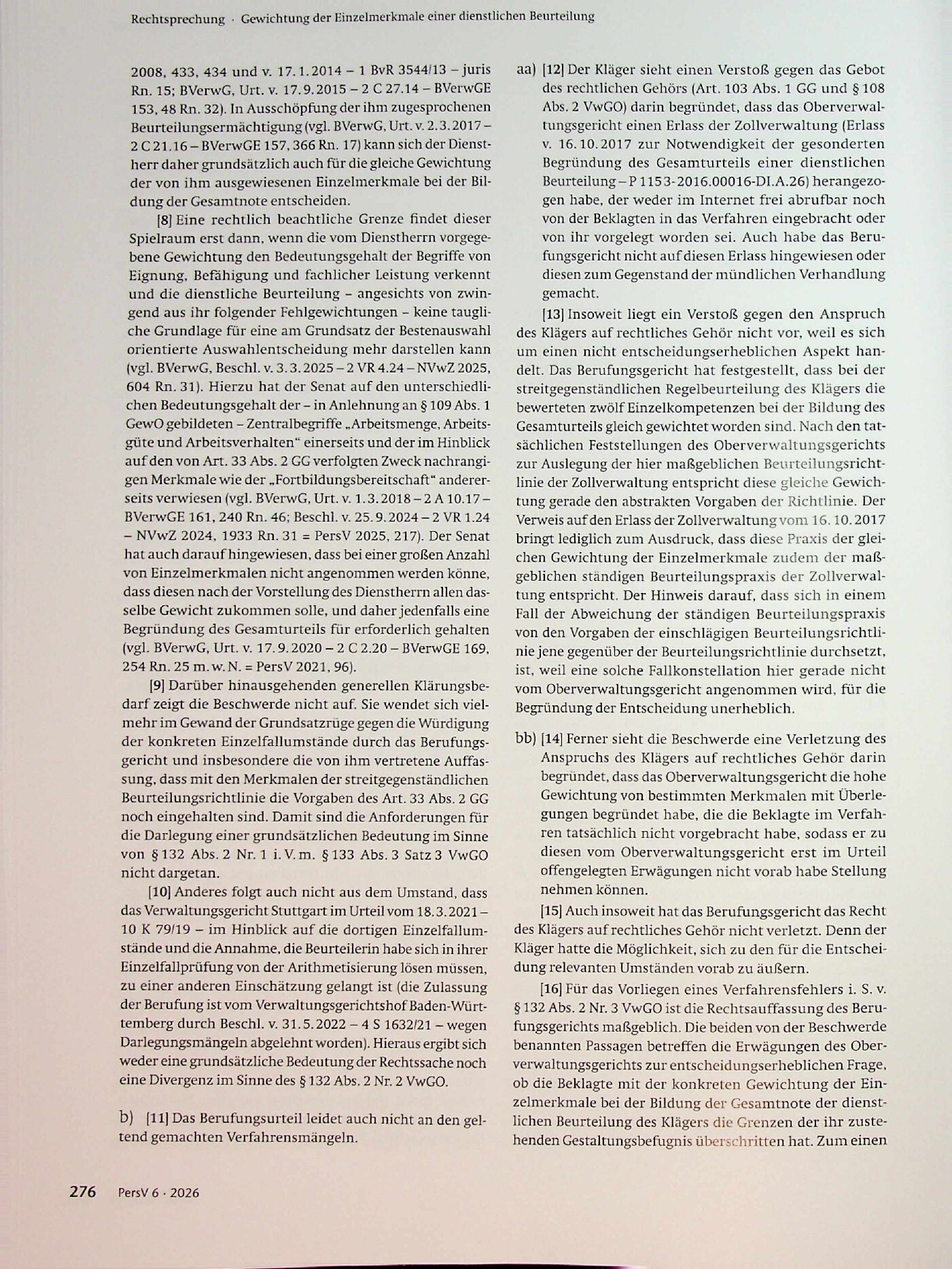 Vorschauseite 3: Gewichtung der Einzelmerkmale einer dienstlichen Beurteilung