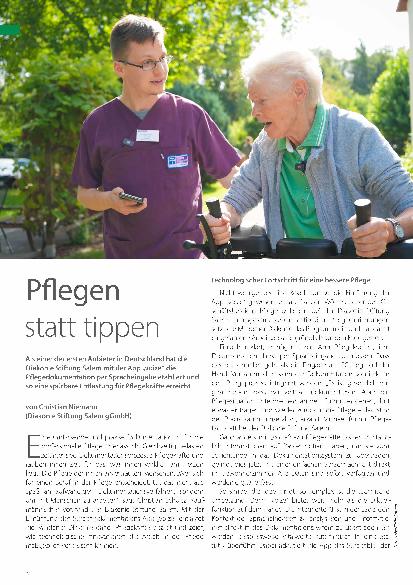 Vorschauseite 1: Pflegen statt tippen