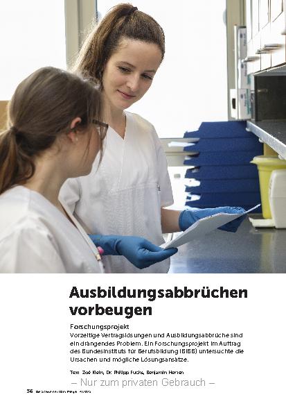Vorschauseite 1: Ausbildungsabbrüchen vorbeugen