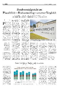 Vorschauseite 1: Bundessozialgericht zu: Plausibilität - Risikozuschlag - externer Vergleich