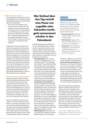 Vorschauseite 2: Wer arbeitet, braucht Pausen!