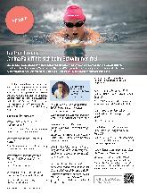 Vorschauseite 1: Janina Falk fühlt sich beim Schwimmen frei.