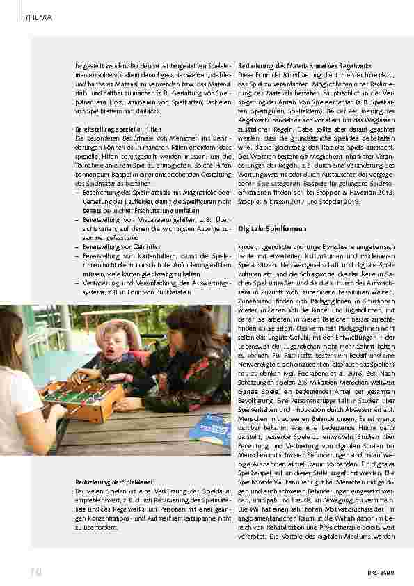Vorschauseite 5: Mit Spaß und Freude spielen! Bedeutung und Möglichkeiten des Spiels bei Menschen mit schweren Behinderungen
