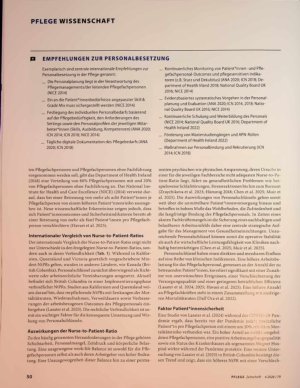 Vorschauseite 3: Nurse-to-Patient-Ratio als Steuerungsinstrument
