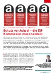 Vorschauseite 1: Schutz vor Asbest – die EU-Kommission muss handeln