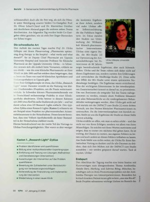 Vorschauseite 3: 3. Gemeinsame Doktorandentagung Klinische Pharmazie Zwischen Weißwurst und Wissenschaft