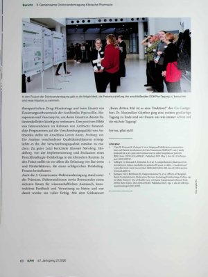 Vorschauseite 4: 3. Gemeinsame Doktorandentagung Klinische Pharmazie Zwischen Weißwurst und Wissenschaft