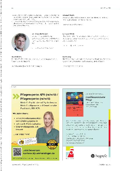 Vorschauseite 4: Kontakt statt Isolation: Das „High and Intensive Care“-Modell in der Schweizer Akutpsychiatrie