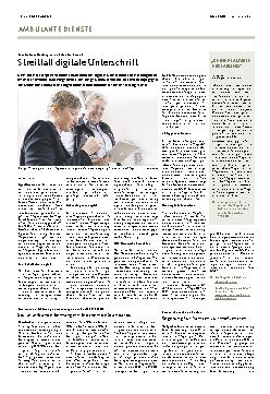 Vorschauseite 1: Streitfall digitale Unterschrift